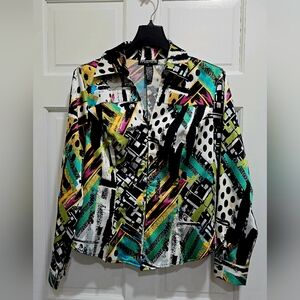 Mishca Women's Multicolor Casual Button Down Shirt